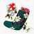 Hawaiian Turtle Plumeria Polynesian Christmas Stocking Mint - AH - Polynesian Pride