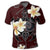 Hawaiian Turtle Plumeria Polynesian Polo Shirt Red - Polynesian Pride