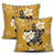 Hawaiian Turtle Plumeria Polynesian Pillow Covers Yellow - AH - Polynesian Pride