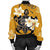 Hawaiian Turtle Plumeria Polynesian Bomber Jacket Yellow - AH - Polynesian Pride