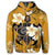 Hawaiian Turtle Plumeria Polynesian Hoodie Yellow - Polynesian Pride