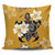 Hawaiian Turtle Plumeria Polynesian Pillow Covers Yellow - AH Pillow Covers Black - Polynesian Pride