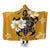 Hawaiian Turtle Plumeria Polynesian Hooded Blanket Yellow - AH Hooded Blanket White - Polynesian Pride