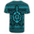 Hawaiian Turtle Polynesian Tribal T Shirt Blue AH - Polynesian Pride