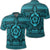 Hawaiian Turtle Polynesian Tribal Polo Shirt Blue Unisex Black - Polynesian Pride