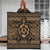 Hawaiian Turtle Polynesian Tribal Premium Quilts Gold AH - Polynesian Pride