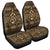 Hawaiian Turtle Polynesian Tribal Car Seat Covers Gold AH Universal Fit Black - Polynesian Pride