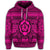 Hawaiian Turtle Polyensian Tribal Hoodie Pink - Polynesian Pride