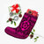 Hawaiian Turtle Polynesian Tribal Christmas Stocking Pink AH - Polynesian Pride