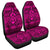 Hawaiian Turtle Polynesian Tribal Car Seat Covers Pink AH Universal Fit Black - Polynesian Pride