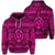 Hawaiian Turtle Polyensian Tribal Hoodie Pink Unisex Art - Polynesian Pride