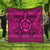 Hawaiian Turtle Polynesian Tribal Premium Quilts Pink AH Black - Polynesian Pride