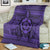 Hawaiian Turtle Polyensian Tribal Premium Blankets Purple AH - Polynesian Pride