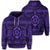 Hawaiian Turtle Polyensian Tribal Hoodie Purple Unisex Art - Polynesian Pride