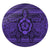 Hawaiian Turtle Polynesian Tribal Round Carpet Purple AH Round Carpet Luxurious Plush - Polynesian Pride