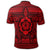 Hawaiian Turtle Polynesian Tribal Polo Shirt Red - Polynesian Pride