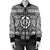 Hawaiian Turtle Polynesian Tribal Bomber Jacket White AH - Polynesian Pride