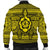 Hawaiian Turtle Polynesian Tribal Bomber Jacket Yellow AH - Polynesian Pride