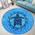 Hawaiian Turtle Polynesia Under The Sea Round Carpet - AH - Polynesian Pride