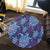 Hawaiian Turtle Polynesian Neon Round Carpet - AH - Polynesian Pride