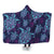 Hawaiian Turtle Polynesian Neon Hooded Blanket - AH Hooded Blanket White - Polynesian Pride