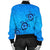 Hawaiian Turtle Swim In The OCean With Hibiscus Polynesian Bomber Jacket - AH - Polynesian Pride