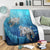 Hawaiian Turtle Swim With Fish In The Ocean Polynesian Premium Blankets - AH - Polynesian Pride