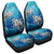 Hawaiian Turtle Swim With Fish In The Ocean Polynesian Car Seat Covers - AH Universal Fit Black - Polynesian Pride