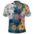 Hawaiian Turtle Swimming Wave Plumeria Hibiscus Polynesian Polo Shirt Garden Style - Polynesian Pride