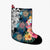 Hawaiian Turtle Swimming Wave Plumeria Hibiscus Polynesian Christmas Stocking - Garden Style - AH Christmas Stocking 26 X 42 cm Black - Polynesian Pride