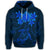 Hawaiian Turtles Hibiscus Plumeria Polynesian Hoodie Blue - Polynesian Pride