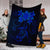 Hawaiian Turtles Hibiscus Plumeria Polynesian Premium Blankets - Blue - AH - Polynesian Pride