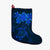 Hawaiian Turtles Hibiscus Plumeria Polynesian Christmas Stocking - Blue - AH Christmas Stocking 26 X 42 cm Black - Polynesian Pride