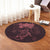 Hawaiian Turtles Hibiscus Plumeria Polynesian Round Carpet - Pink - AH - Polynesian Pride