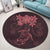 Hawaiian Turtles Hibiscus Plumeria Polynesian Round Carpet - Pink - AH - Polynesian Pride