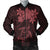 Hawaiian Turtles Hibiscus Plumeria Polynesian Bomber Jacket - Pink - AH Black Unisex - Polynesian Pride