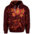 Hawaiian Turtles Hibiscus Plumeria Polynesian Hoodie Red - Polynesian Pride