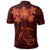 Hawaiian Turtles Hibiscus Plumeria Polynesian Polo Shirt Red - Polynesian Pride