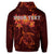 Custom Hawaiian Turtles Hibiscus Plumeria Polynesian Hoodie Red - Polynesian Pride