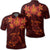 Hawaiian Turtles Hibiscus Plumeria Polynesian Polo Shirt Red Unisex Black - Polynesian Pride