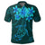 Hawaiian Turtles Hibiscus Plumeria Polynesian Polo Shirt Turquoise - Polynesian Pride