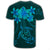 Hawaiian Turtles Hibiscus Plumeria Polynesian T Shirt Turquoise AH - Polynesian Pride