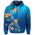 Custom Hawaiian Tuttle and Plumeria Flower In The Sea Polynesian Hoodie - Polynesian Pride