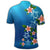 Hawaiian Tuttle and Plumeria Flower In The Sea Polynesian Polo Shirt - Polynesian Pride