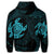 Hawaiian Two Turtle Polynesian Hoodie Blue - Polynesian Pride