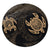 Hawaiian Two Turtle Polynesian Round Carpet Gold AH Round Carpet Luxurious Plush - Polynesian Pride