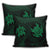 Hawaiian Two Turtle Polynesian Pillow Covers Green AH - Polynesian Pride