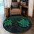 Hawaiian Two Turtle Polynesian Round Carpet Green AH - Polynesian Pride