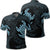 Hawaiian Two Turtle Polynesian Polo Shirt Pastel Blue Unisex Black - Polynesian Pride