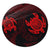 Hawaiian Two Turtle Polynesian Round Carpet Red AH Round Carpet Luxurious Plush - Polynesian Pride